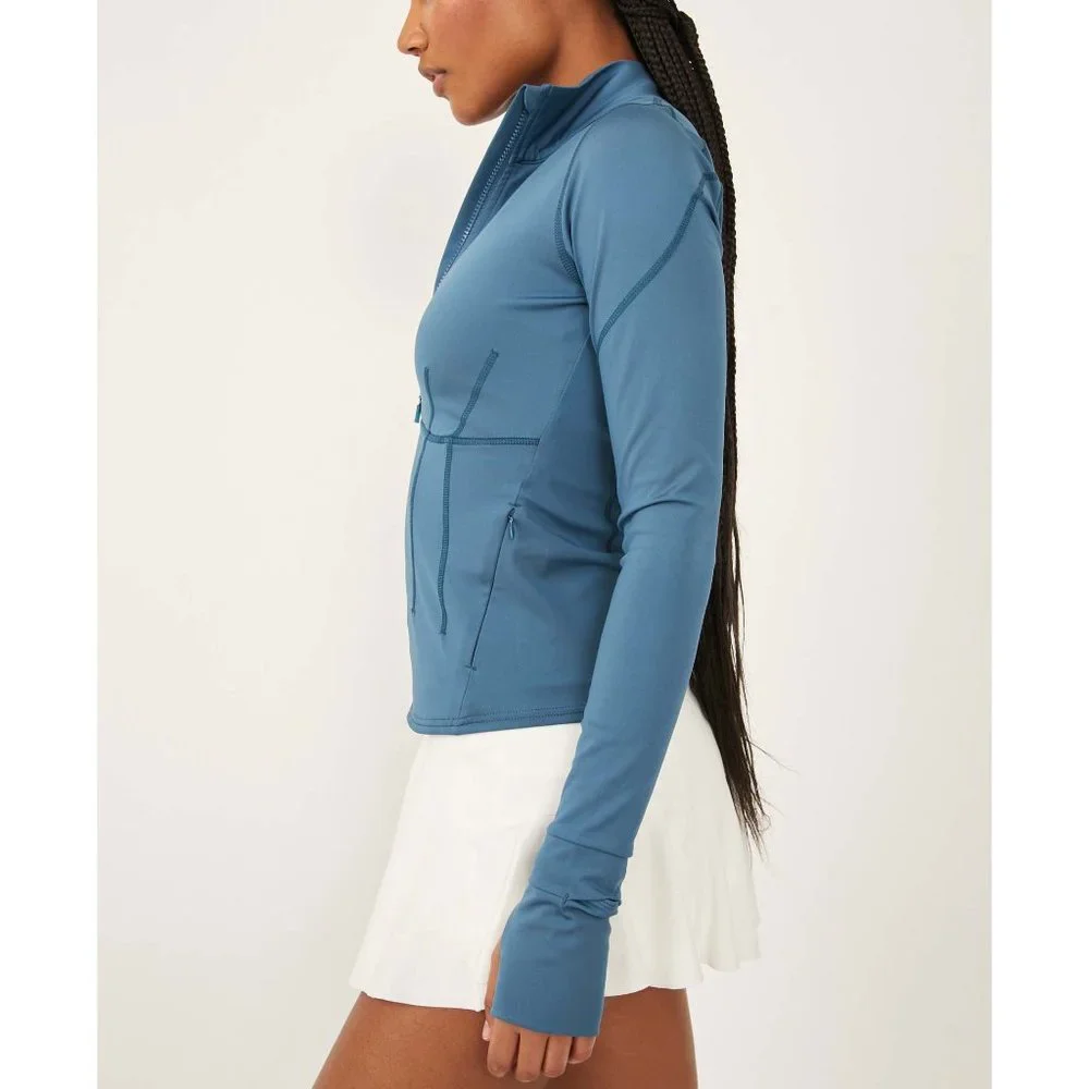🎉LAST CHANCE🎉 NWT FP Movement Run The Course Half Zip Layer / High Tide - Picture 2 of 8